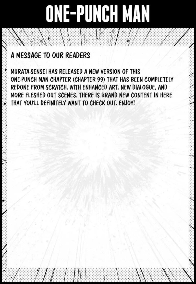 One Punch Man Chapter 99.6