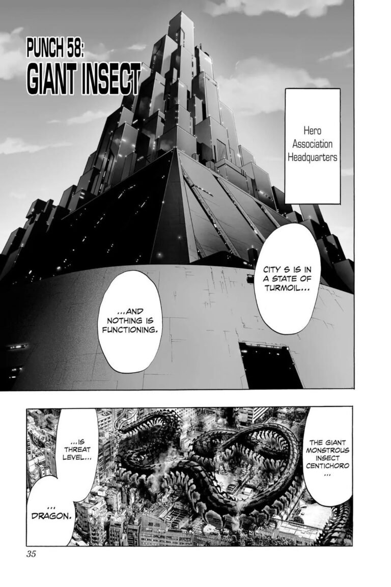 One punch man chapter 58